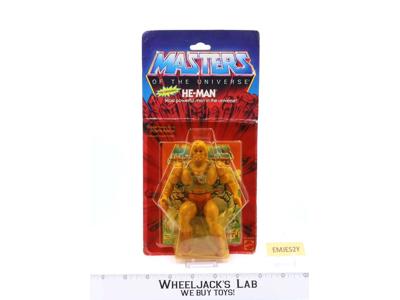 He-Man 12-Back Masters of the Universe MOTU 1983 Mattel Figure NEW MOSC SEALED