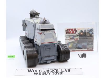 Turbo Tank W/ Speeder Bike WORKS Star Wars The Clone Wars 2008 Hasbro Vehicle