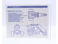 Dreadnok Tri-Cycle 1987 ORIGINAL Instructions / Blueprints G.I. Joe