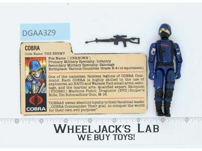 Cobra The Enemy V1.5 Swivel Arms 100% Complete G.I. Joe 1983 Hasbro Vintage