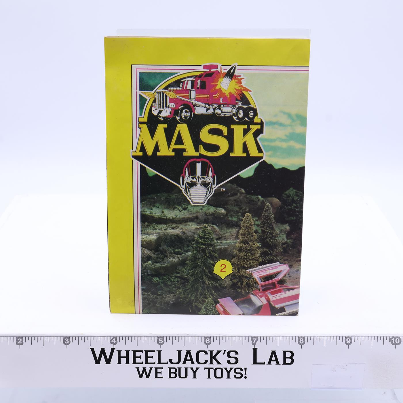 M.A.S.K. 2 Sided Poster/Catalog Stinger Instructions 17x12 Kenner 1985 Vintage