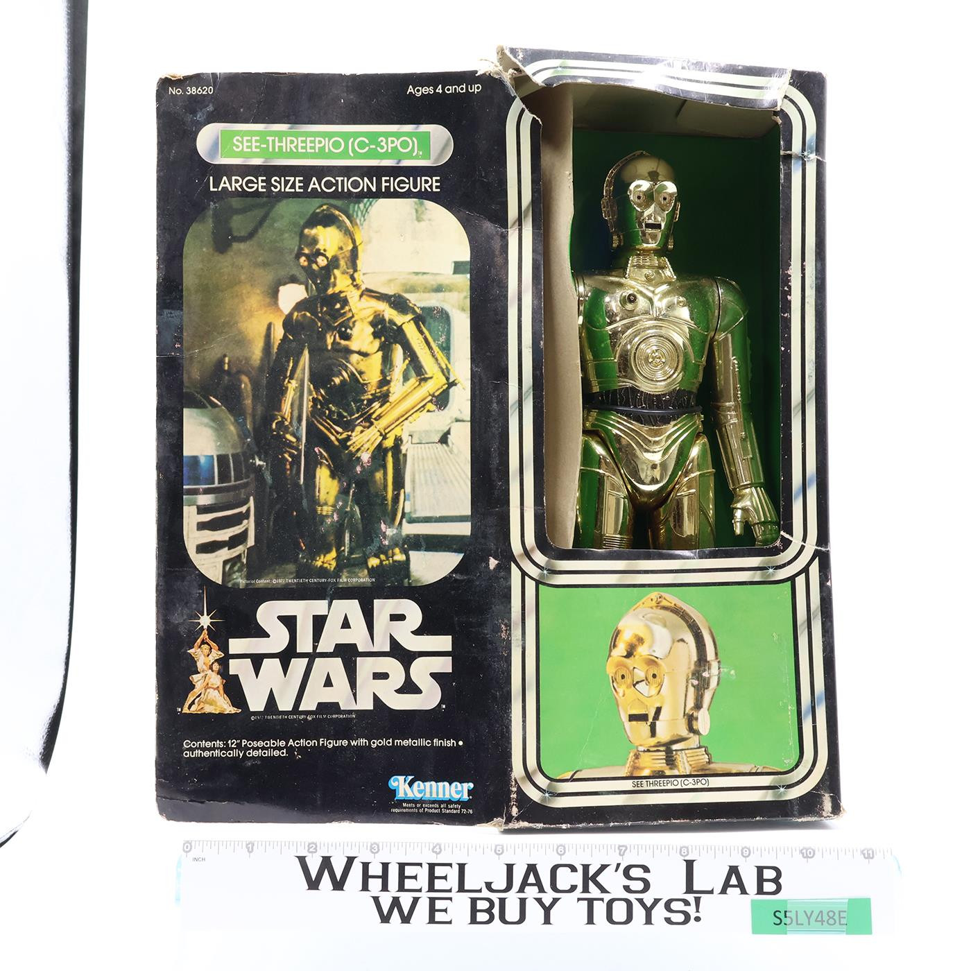 C-3PO Star Wars 1978 Kenner Vintage 12" Action Figure NEW SEALED