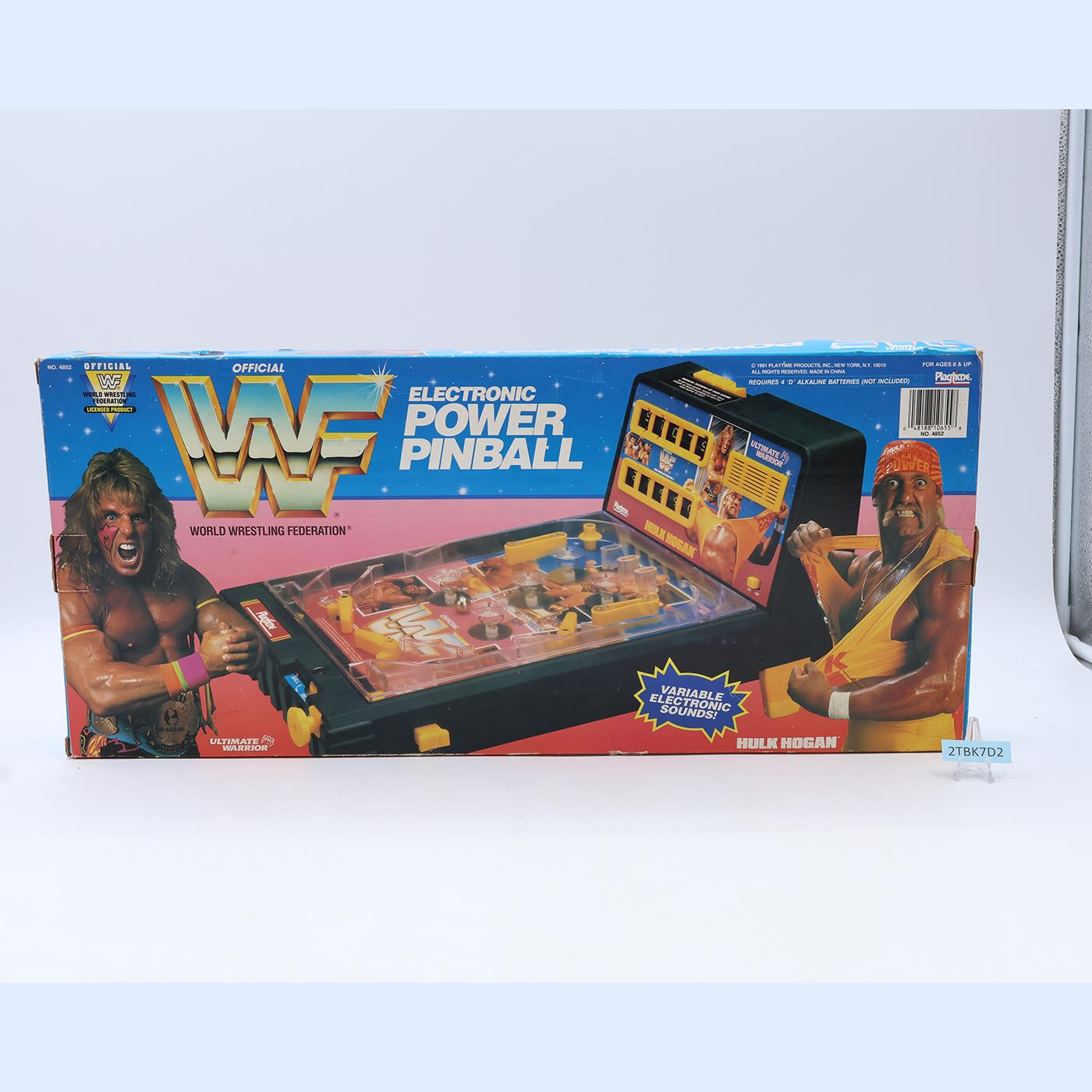 Electronic Power Pinball WWF Wrestling 1991 Playtime Titan Sports Vintage