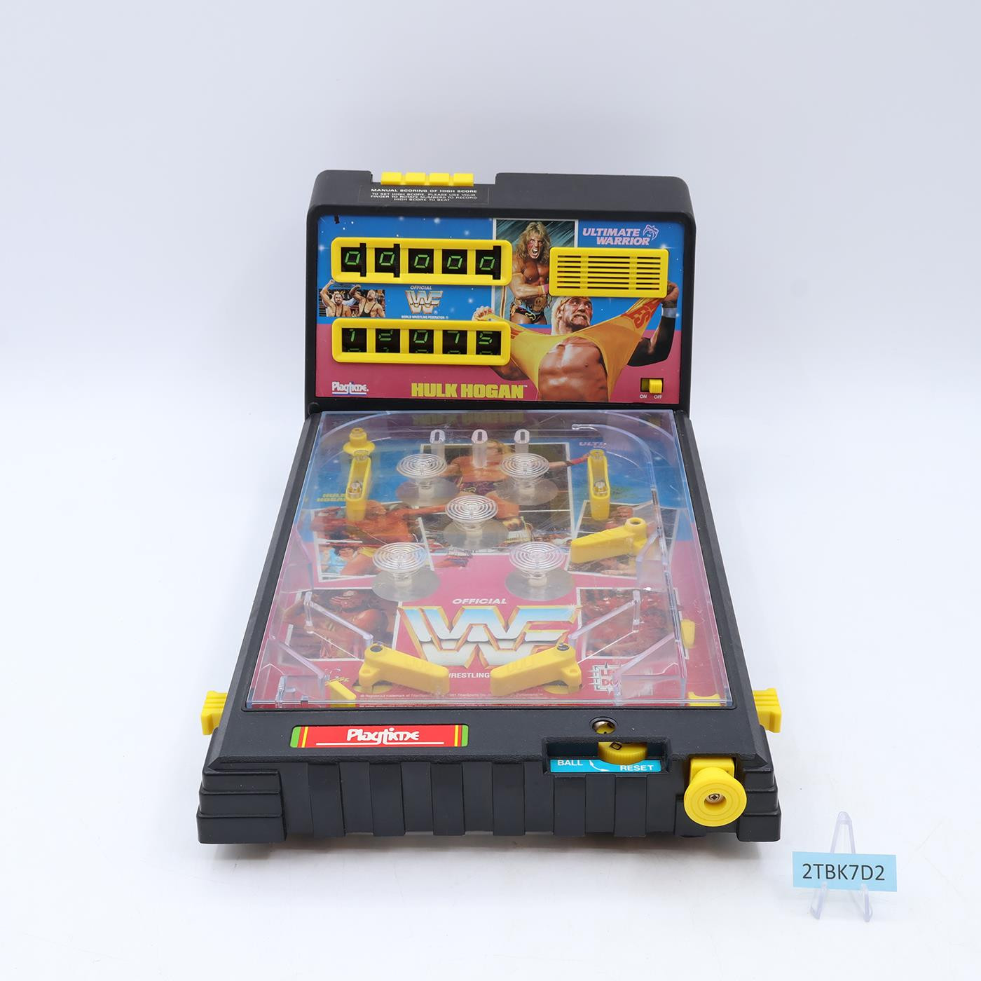 Electronic Power Pinball WWF Wrestling 1991 Playtime Titan Sports Vintage