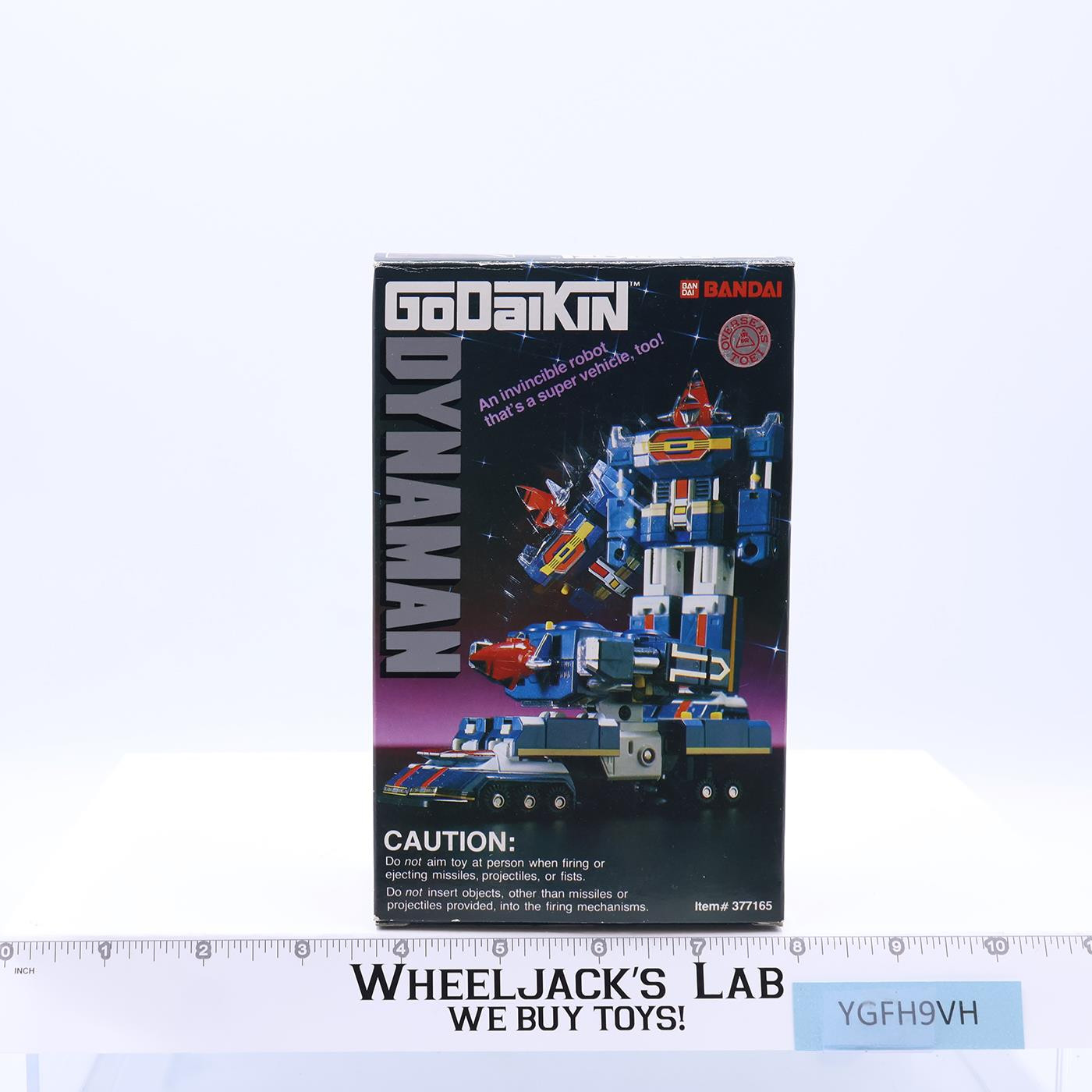 Dynaman W/ Box Godaikin 1984 Bandai Popy Chogokin 5" Action Figure NEW MIB