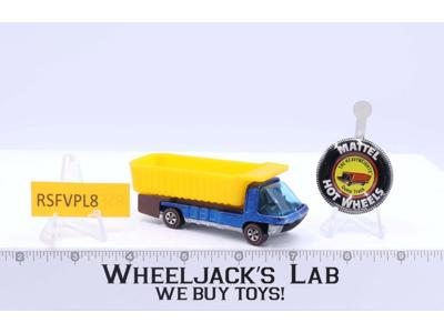 The Heavyweights Dump Truck Aqua 1970 Hot Wheels Mattel Vintage RL WITH BUTTON