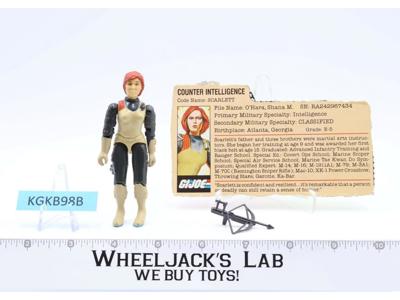 Scarlett V1.5 SWIVEL ARM 100% Complete G.I. Joe Hasbro Vintage 1983 Vintage