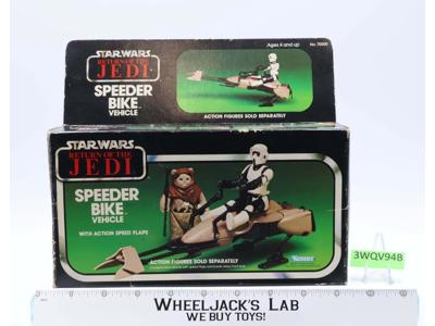 Speeder Bike 100% Complete W/Box Star Wars ROTJ 1983 Kenner Vehicle