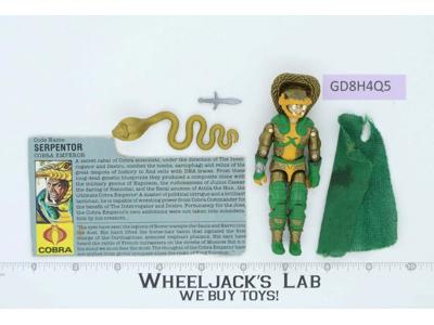 Serpentor V1 100% Complete G.I. Joe 1986 Hasbro Vintage Action Figure