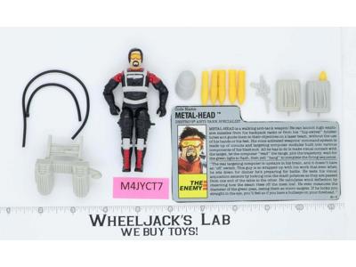 Metal-Head V1 100% Complete G.I. Joe 1990 Hasbro Vintage Action Figure