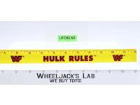 WWF Hulk Hogan Rules Yellow Ruler 12" Rare EXCELLENT CONDITION!