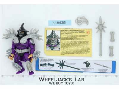 Super Shredder 100% Complete Teenage Mutant Ninja Turtles TMNT 1991 Playmates