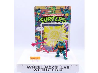 Slash W/Cardback 100% Complete TMNT 1990 Playmates Vintage Action Figure