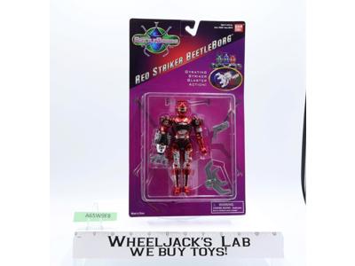 Red Striker Saban's Beetleborgs 1996 Bandai Action Figure NEW MOSC SEALED