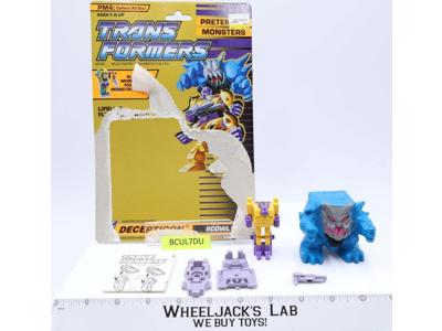Scowl Pretender 100% Complete W/CARDBACK 1989 Vintage G1 Transformers