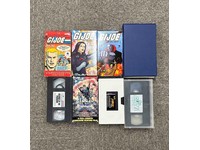 Lot of 8 GI Joe VHS Tapes Revenge of the Pharaohs Deadly Lies Sgt.Savage + More