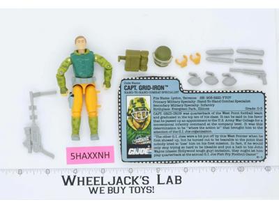 Capt. Grid-Iron V1 100% Complete 1990 G.I. Joe Hasbro Vintage Action Figure