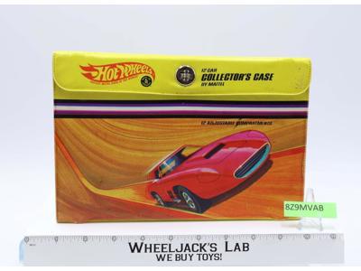 12 Car Collector's Case W/ Stickers Hot Wheels 1968 Mattel Vintage Storage Case
