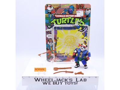 Panda Khan W/Cardback 100% Complete TMNT 1990 Playmates Vintage Action Figure