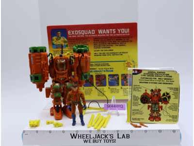 Wolf Bronski W/ Ground Assault E-Frame Complete Exo-Squad 1995 Playmates Figure