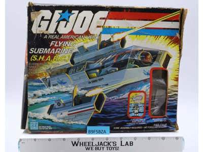 S.H.A.R.C. Flying Submarine Complete W/ Box G.I. Joe 1984 Hasbro Vintage Vehicle