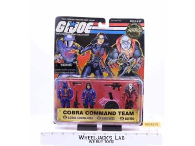 Cobra Command Team Cobra Commander, Baroness, Destro GI Joe Kenner 1997 MOSC