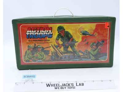 Action Troops GI Figures Case Miner Industries 1982 No.1964 Vintage