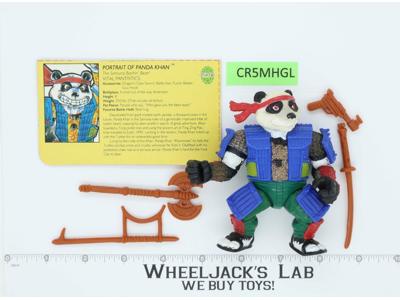 Panda Khan 100% Complete Teenage Mutant Ninja Turtles TMNT Playmates 1990
