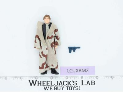 Han Solo Trench Coat 100% Complete Star Wars ROTJ 1983 Vintage Kenner NO REPRO