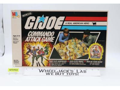 Commando Attack Game W/ Badge G.I. Joe 1985 Milton Bradley