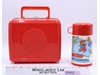 Super Mario Bros Red Plastic Lunchbox W/ Thermos Mug Nintendo 1988 Aladdin