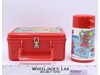 Super Mario Bros Red Plastic Lunchbox W/ Thermos Mug Nintendo 1988 Aladdin