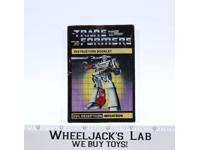 Megatron Instruction Manual Booklet Action Figure 1984 Hasbro G1 Transformers