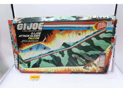 Falcon Attack Glider 100 Complete W/Box GI Joe 1983 Hasbro Action Figure Vehicle