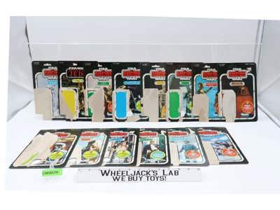 Lot Of 14 Star Wars Card Backs 1970s- 1980s Vintage Kenner