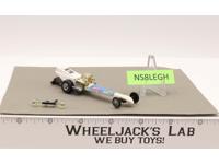 Snake Rail Dragster White Enamel 1971 Hot Wheels Mattel Vintage Redline RL