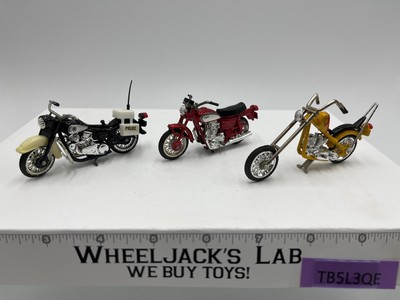 Zee Toys Ridge Rider Lot of 3 KAWASAKI Police YAHAMA Motorcycle & Chopper 1980s