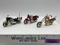 Zee Toys Ridge Rider Lot of 3 KAWASAKI Police YAHAMA Motorcycle & Chopper 1980s