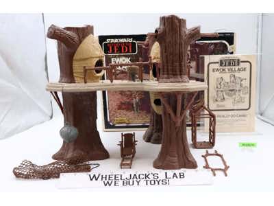Endor Ewok Village 100% Complete W/Box & Insert Star Wars 1983 Kenner Playset