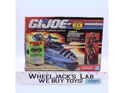 Cobra Overlord's Dictator 100% Complete GI Joe 1989 Action Figure Vehicle