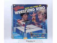 Sling EM Fling EM Wrestling Ring Complete W/ Box WWF LJN Wrestling Vintage