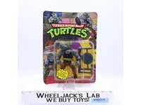Rocksteady W/Pop-Up Display Teenage Mutant Ninja Turtles 1988 MOSC UNPUNCHED