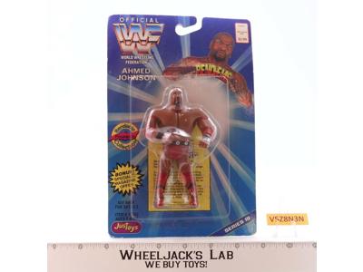 Ahmed Johnson Bend-Ems WWF 1996 Just Toys 4.5" Series III 3 NEW MOSC SEALED