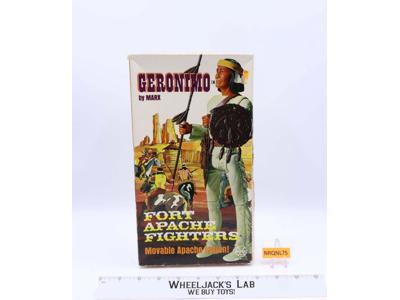 Geronimo Apache Indian Johnny West 1974 Best of the West W/Box Marx Vintage
