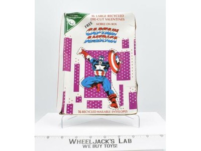 Captain America 16 Die-Cut Valentines Day Cards W/ Envelopes Marvel Comics NIB