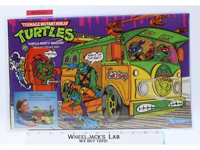 Party Wagon CAS GRADED 85 TMNT Series 1 1989 Playmates Vehicle NEW SEALED