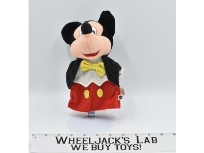 Mickey Mouse Plush Hand Puppet Disney 1993 Mattel Classic Disneyland Toy