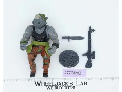Rocksteady SOFT HEAD Complete Teenage Mutant Ninja Turtles TMNT Playmates 1988