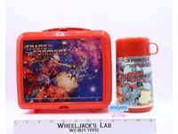 Transformers Plastic Lunchbox W/ Thermos Mug 1984 Hasbro Aladdin