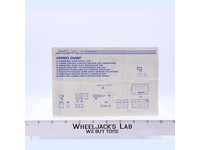 Ammo Dump 1985 ORIGINAL Instructions Blueprints G.I. Joe Hasbro Action Figure